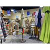 Image 3 : TREASURE GARDEN 9' OCTAGONAL UMBRELLA WITH AUTO TILT AND WEIGHTED BASE. BRONZE FRAME/KHAKI FABRIC
