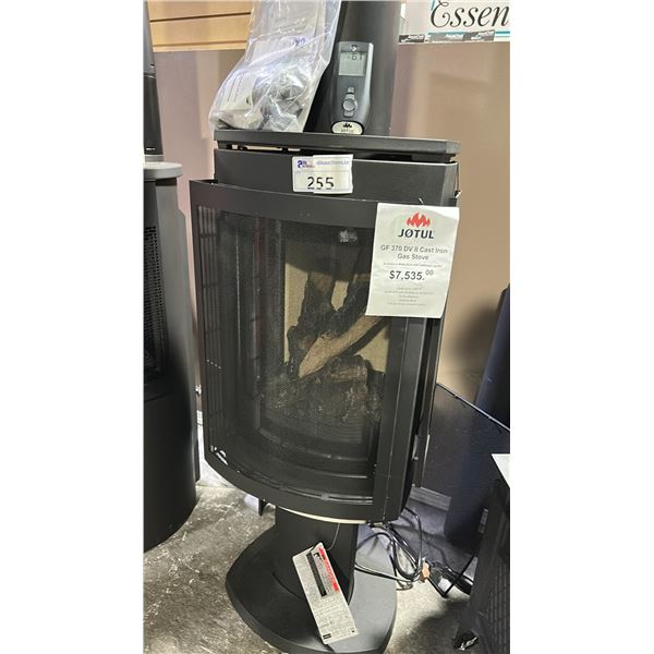 JOTUL GF 370 DV II CAST IRON GAS STOVE. HEATS UP TO 1,000 SQ FT, 28,000 BTU WITH TURNDOWN TO 18,000