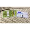 Image 3 : TREASURE GARDEN OUTDOOR RUG. FLAT WEAVE. 7'4"X5'3". COTTONWOOD COLOR. UV PROOF, WEATHERPROOF