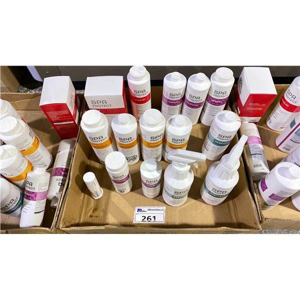 DELUXE SPA/HOT TUB CHEMICAL PACKAGE. FILTER CLEAN, ALK+, STAIN OUT, ENZYMES, QUICK 100, CALCIUM +,