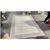 Image 2 : TREASURE GARDEN OUTDOOR RUG. FLAT WEAVE. 7'4"X5'3". COTTONWOOD COLOR. UV PROOF, WEATHERPROOF