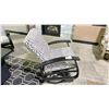 Image 2 : TELESCOPE CASUAL BELLE ISLE CUSHION SWIVEL ROCKER CHAIR COLOR AGRA CLASSIC FABRIC & BLACK FRAME.
