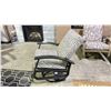Image 4 : TELESCOPE CASUAL BELLE ISLE CUSHION SWIVEL ROCKER CHAIR COLOR AGRA CLASSIC FABRIC & BLACK FRAME.