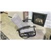Image 2 : TELESCOPE CASUAL BELLE ISLE CUSHION SWIVEL ROCKER CHAIR COLOR AGRA CLASSIC FABRIC & BLACK FRAME.