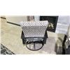 Image 3 : TELESCOPE CASUAL BELLE ISLE CUSHION SWIVEL ROCKER CHAIR COLOR AGRA CLASSIC FABRIC & BLACK FRAME.