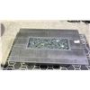 Image 2 : OW LEE VULSINI 30"X50" CHAT HEIGHT FIRE TABLE IN GRAPHITE/BLACKWOOD TOP & BLACK GLASS. INC COVER.