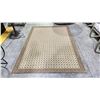 Image 2 : TREASURE GARDEN OUTDOOR RUG. FLAT WEAVE. 7'4"X5'3". TUCSON BIRCH COLOR. UV PROOF, WEATHERPROOF