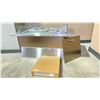 Image 4 : REGENCY PLATEAU COFFEE TABLE PROPANE FIRE TABLE. STAINLESS STEEL TOP, GLASS SURROUND AND CERAMIC