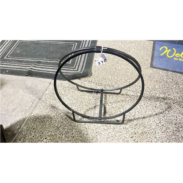 CAST IRON LOG HOLDER. 20" DIAMETER