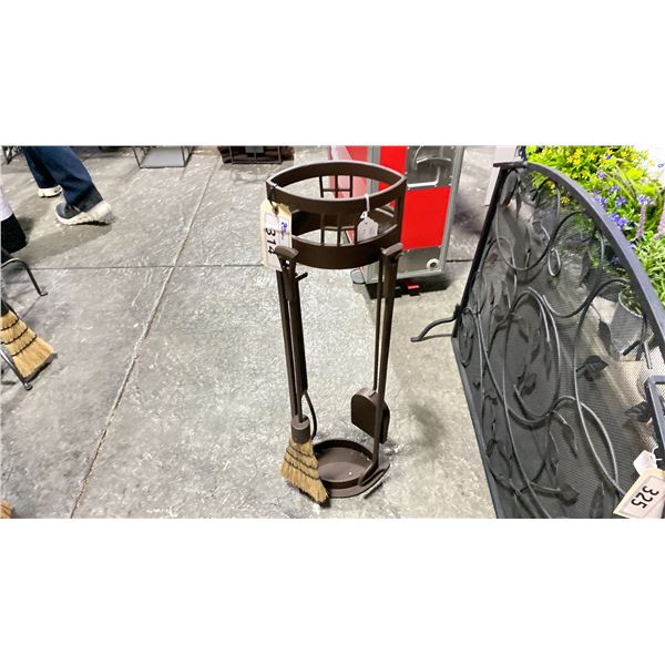 FIREPLACE TOOL SET. DELUXE. 33"H