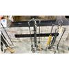 Image 2 : FIREPLACE TOOL SET. COUNTRY CLASSIC. 33'H