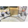 Image 2 : HINGED FIREPLACE SCREEN. FRONT PANEL IS 32 AND EACH SIDE IS 28" X 30"H