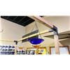 Image 2 : GORGEOUS COBALT CRACKLE GLASS HANGING BIRDBATH