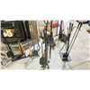 Image 2 : MAPLE LEAF GRAPHITE COLOR CAST IRON FIREPLACE TOOL SET RETAILS $499