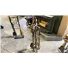 Image 2 : MAPLE LEAF BRONZE COLOR CAST IRON FIREPLACE TOOL SET RETAILS $499