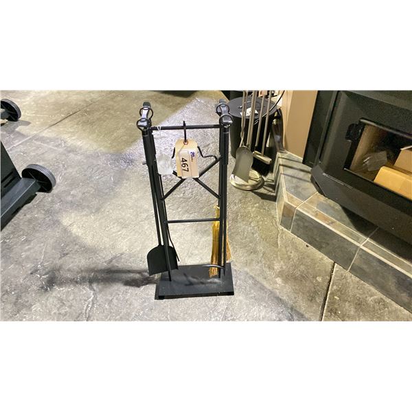 SUNRISE WROUGHT IRON FIREPLACE TOOL SET RETAILS $339