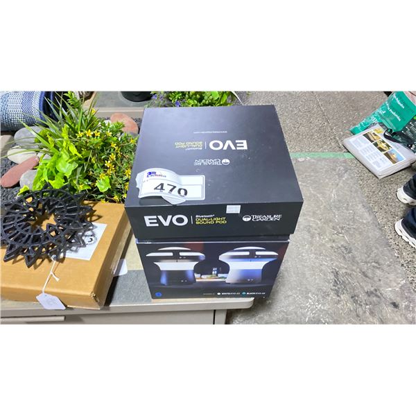 TREASURE GARDEN MODEL EVO-09 BLACK EVO BLUETOOTH DUAL-LIGHT SOUND POD. RETAILS OVER $400