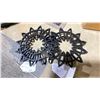 Image 2 : PAIR OF CAST IRON FLOWER TRIVETS RETAIL $140