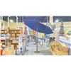 Image 2 : TREASURE GARDEN 9' COLLAR TILT PATIO UMBRELLA WITH WEIGHTED BASE