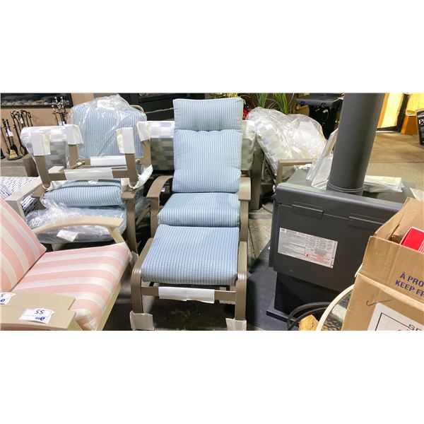 TELESCOPE CASUAL BELLE ISLE HI-BACK CHAIR WITH OTTOMAN