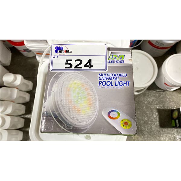 MULTICOLORED UNIVERSAL POOL LIGHT RETAILS $160