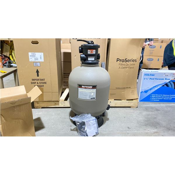 HAYWARD MODEL S180TC. 18" SAND FILTER W HOSE ADAPTERS