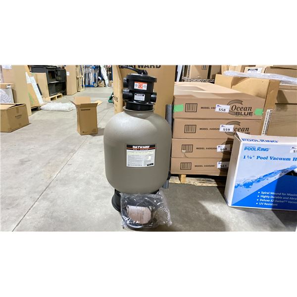 HAYWARD MODEL S180TC. 18" SAND FILTER W HOSE ADAPTERS