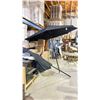 Image 1 : PAIR OF BLACK HENRY KA PATIO UMBRELLAS-NO BASES