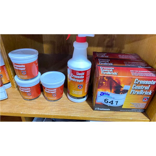LOT OF APPROX 7 ITEMS INC CREOSOTE CONTROL FIREBRICKS,