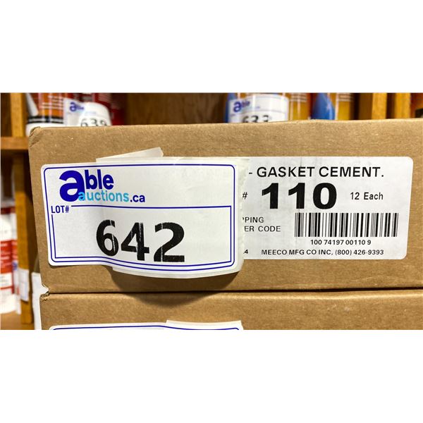 BOX OF 12 #110 GASKET CEMENT