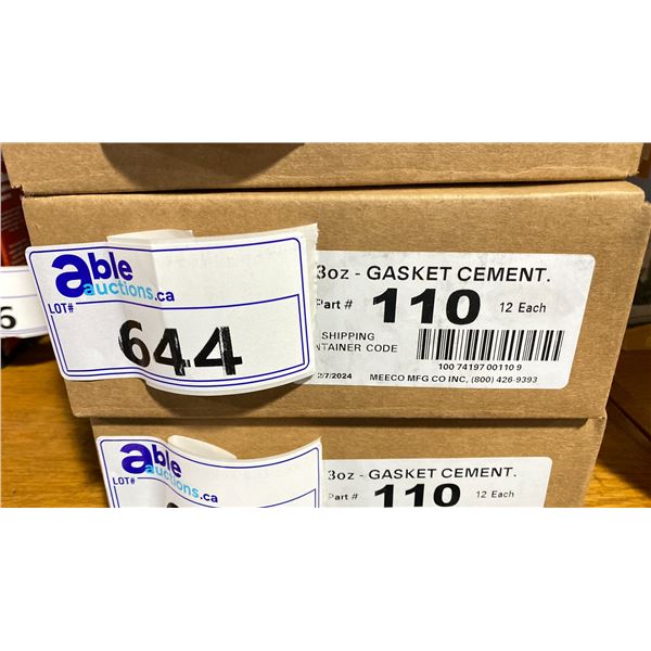 BOX OF 12 #110 GASKET CEMENT