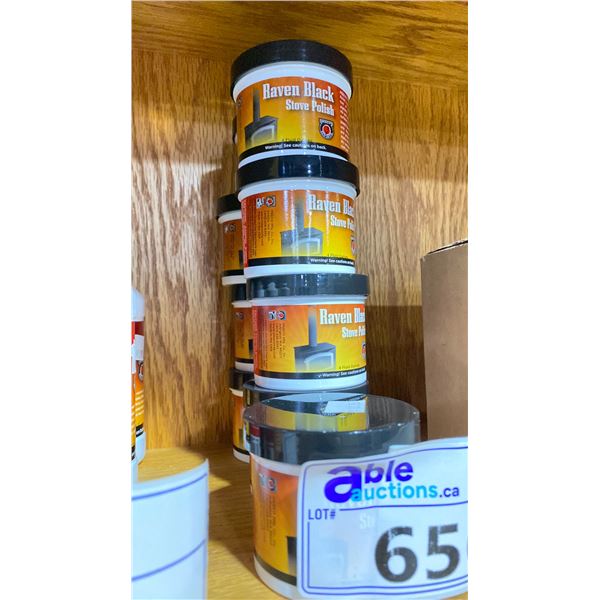 LOT OF 9 TUBS BLACK STOVE POLISH