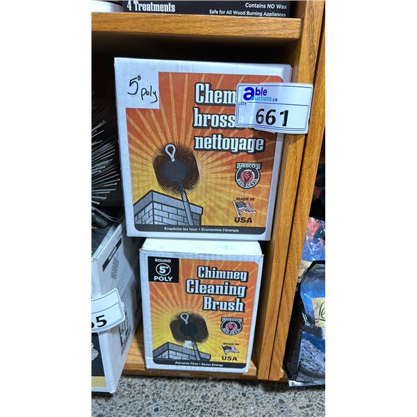 2 X 5" POLY CHIMNEY CLEANING BRUSHES