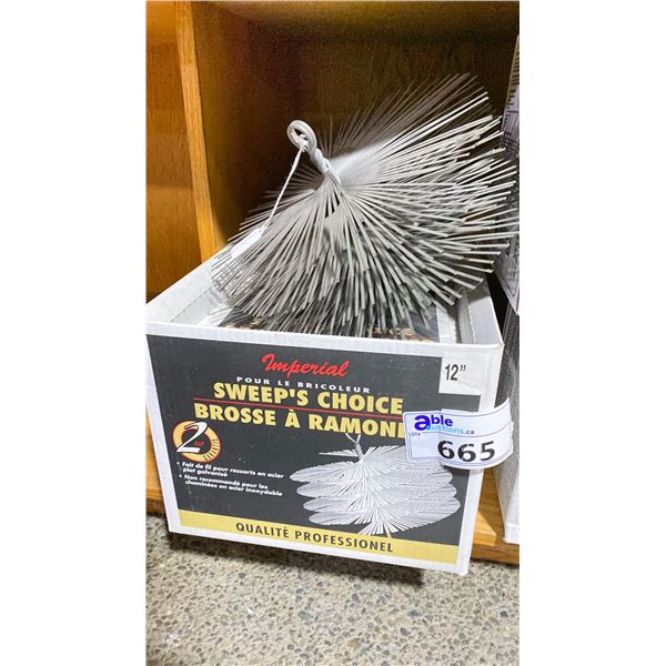 2 X 12" CHIMNEY CLEANING BRUSHES