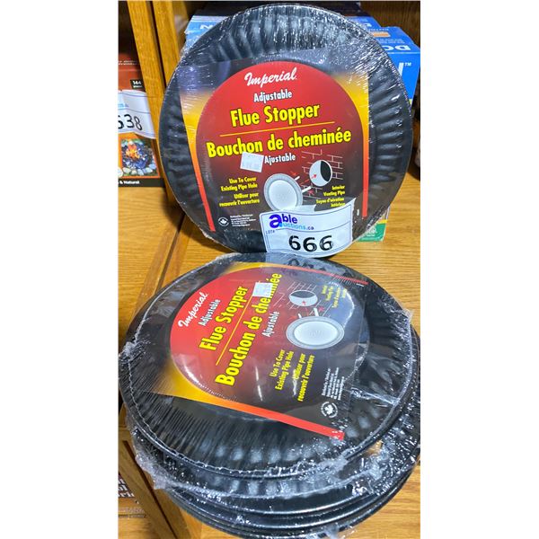 6X ADJUSTABLE FLUE STOPPERS