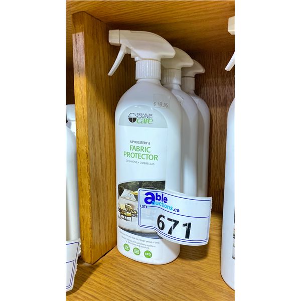 3 BOTTLES FABRIC PROTECTOR RETAILS $49/BOTTLE