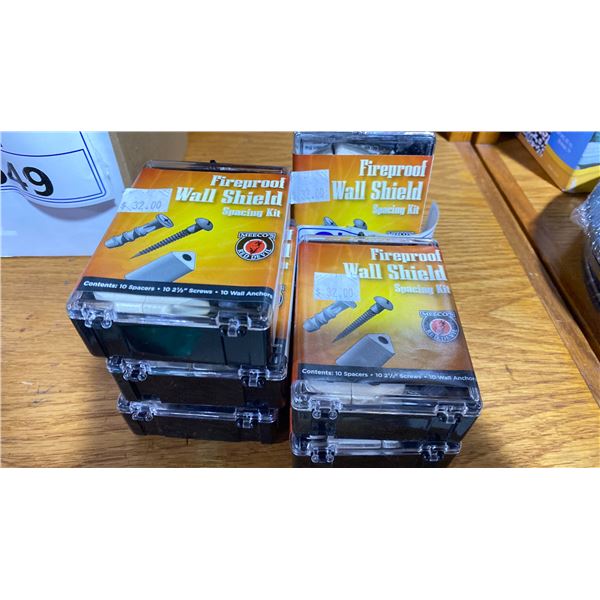 6 BOXES FIREPROOF WALL SHIELD SPACING KITS