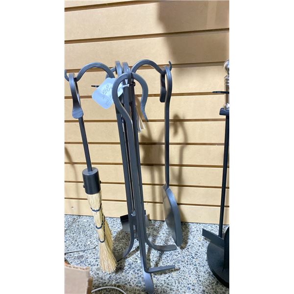 FIREPLACE TOOL SET SHEPHERDS HOOK