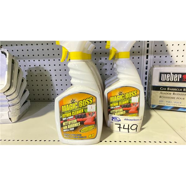 7 BOTTLES MAGIC BOSS CITRUS CLEANER FOR REMOVING TOUGH STAINS