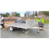 Image 1 : 2003 EXPRESS ALUMINUM FLAT DECK UTILITY TRAILER, GREY, VIN 2E912A03631051154