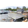 Image 3 : 2003 EXPRESS ALUMINUM FLAT DECK UTILITY TRAILER, GREY, VIN 2E912A03631051154