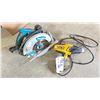 Image 1 : MAKITA CIRCULAR SAW AND WARNER HEAT GUN WITH LED DISPLAY