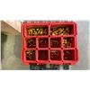 Image 2 : 3 TOOL CADDIES OF COPPER GAS FITTINGS. 100'S OF PIECES. 3/8,1/2,5/8" ALL SORTED