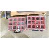 Image 1 : 2 MILWAUKEE BINS WITH ASST SCREWS, PIPE FITTINGS, ETC