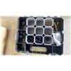 Image 3 : 4 HUSKY PARTS BINS WITH LARGE FUSE ASST, PLASTIC PIPE FITTINGS, SCREWS, ETC