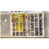 Image 2 : 5 STACKING BINS WITH STAINLESS STEEL SCREWS, WIRE CONNECTORS, HOSE CLAMPS, SPECIALTY FASTENERS