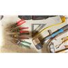 Image 2 : HUSKY TOOL BAG WITH ASST OF TOOLS. PRY BARS, HAMMERS, TIN SHEARS, STAPLER, HOLE SAW KIT