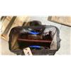 Image 3 : HUSKY TOOL BAG WITH ASST OF TOOLS. TIE DOWN STRAPS, PRY BARS, SCREW DRIVERS, ETC