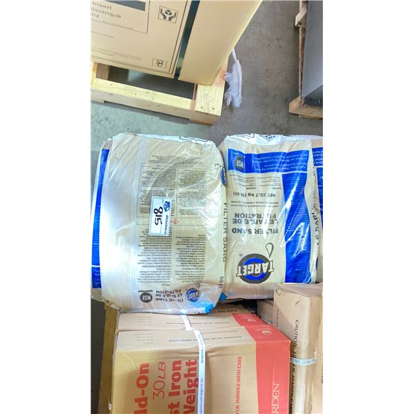 4 BAGS OF TARGET FILTER SAND