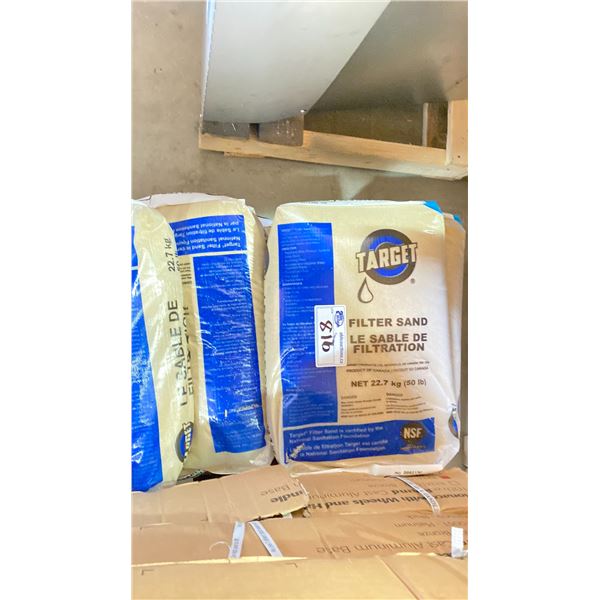 4 BAGS OF TARGET FILTER SAND